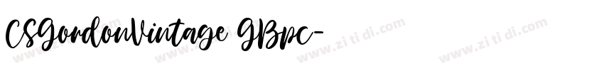 CSGordonVintage GBpc字体转换